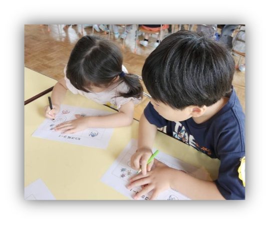 預かり保育の様子の写真
